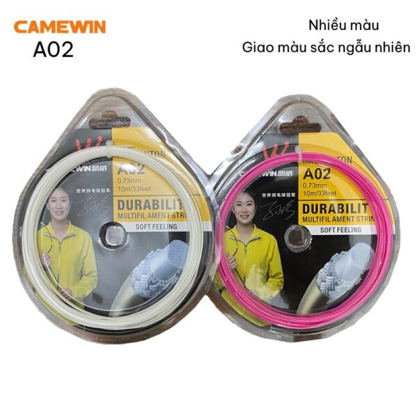 Dây Cước Cầu Lông Camewin A02 Vàng – Mềm Mại, Đẹp Mắt & Dễ Kiểm Soát