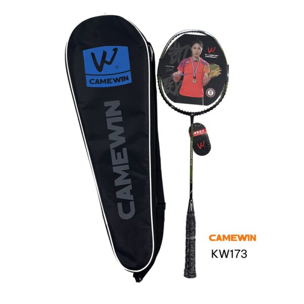 Vợt cầu lông Camewin KW173 - Đen xanh rêu mạnh mẽ