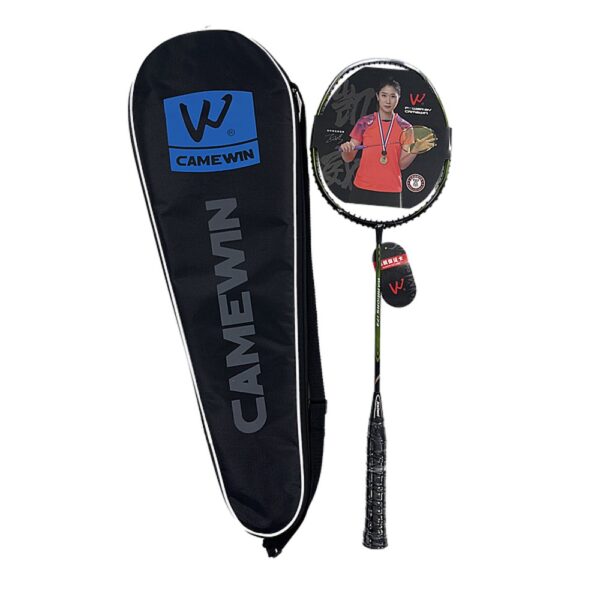 Vợt cầu lông CAMEWIN đen phối xanh – Thiết kế mạnh mẽ, tiện dụng cho mọi đối tượng
