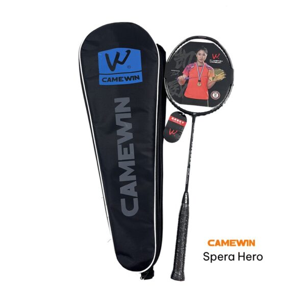 Vợt Cầu Lông CAMEWIN Spera Hero Đen Xám - Thiết Kế Mạnh Mẽ, Đầy Cá Tính