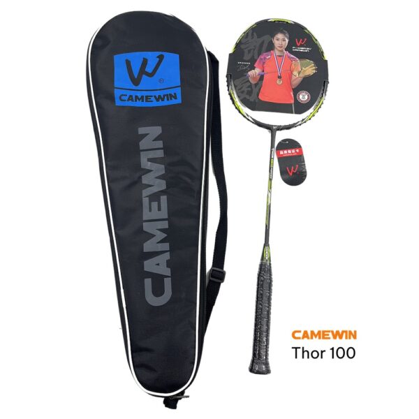 Vợt cầu lông CAMEWIN Thor 100 Đen Vàng – Mạnh mẽ và hiện đại