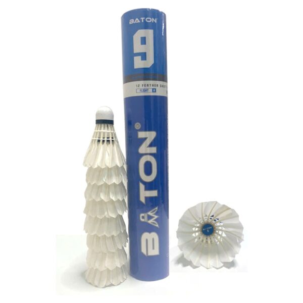 Quả cầu lông BATON số 9 xanh dương đậm - bền bỉ, chuẩn xác cho mọi trận đấu