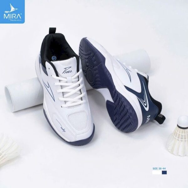 Giày Thể Thao MIRA Trắng Xanh Navy – Năng Động & Phong Cách